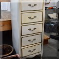 F67. Lingerie chest. 46&rdquo;h x 20&rdquo;w x 17&rdquo;d 